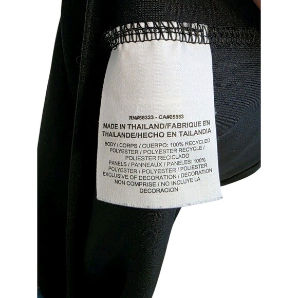 Nike Shirt Mens Large Black Striped Polo Dri Fit Performance Golf Logo Read - Picture 7 of 8